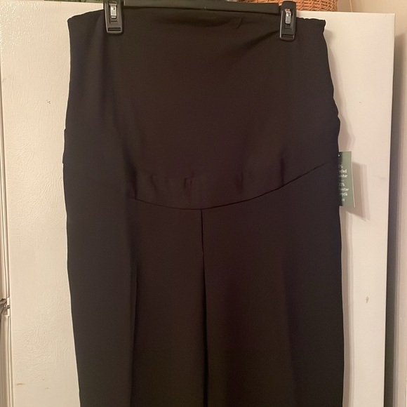 H&M Large NWT Mama Maternity Elegant Black Pants W/ Pockets - Picture 5 of 8